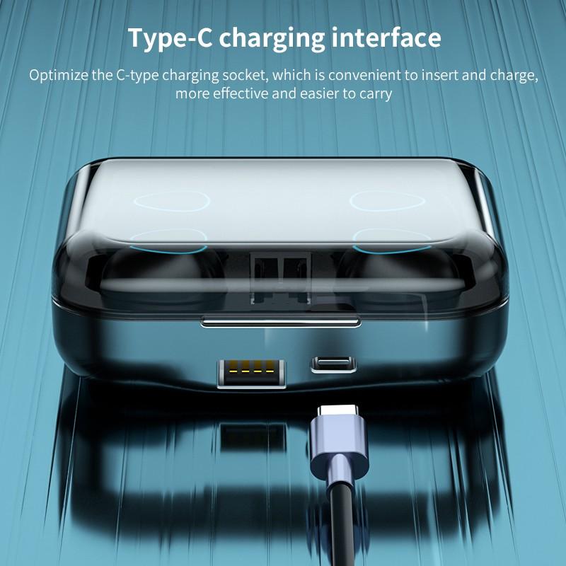 QUEED Беспроводная Bluetooth-гарнитура TWS 5.1 с двойным вызовом Power Touch