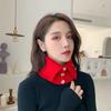 Knitted Button Fake Collar Pullover Scarf for Women's Korean Version Versatile High Neck Sweater Decoration Neck Protection Warm