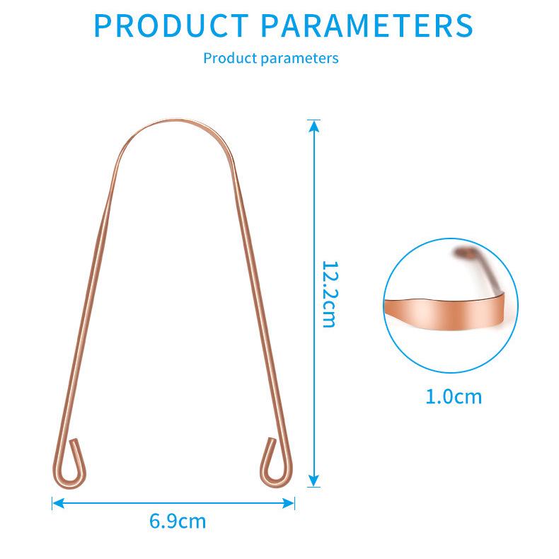 U-Shaped Stainless Steel Tongue Scraper and Cleaner In Box