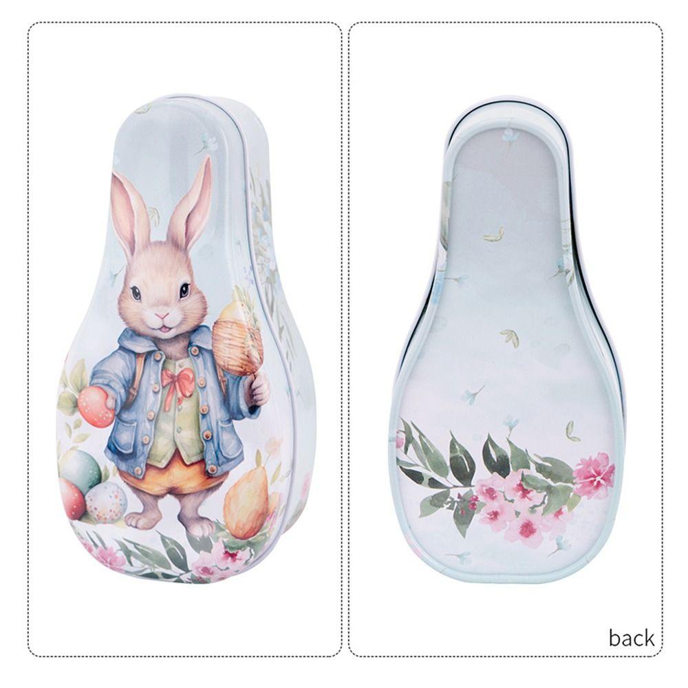 Creative Easter Egg Tinplate Case Cartoon Tinplate Candy Box Cookie Container