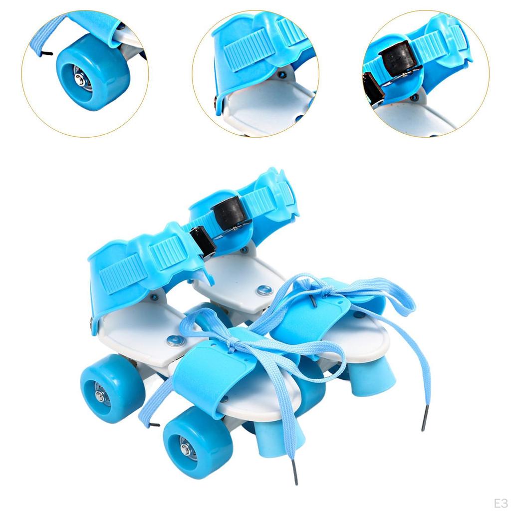 Детские роликовые коньки, двухрядные, легкие и удобные, четырехколесные накладки для детей,