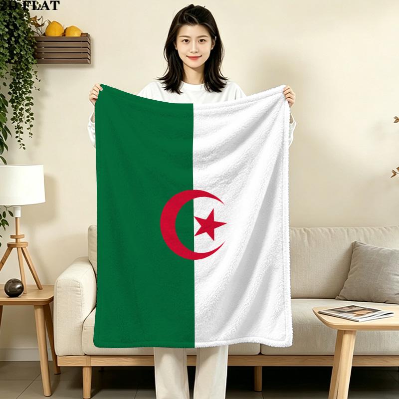 1PC Algeria Patterned Flannel Blanket Suitable For All Seasons For Home Decor Warmth And Comfort Gifts Holiday Present