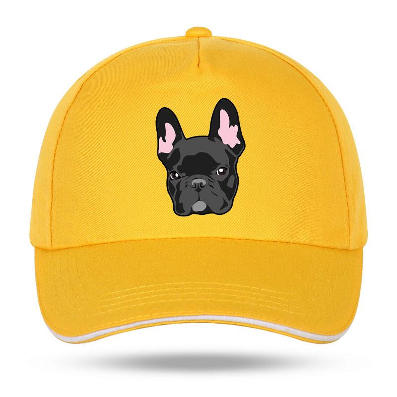 Women Unisex Hat Curved Sun Visor Hat Cotton French Bulldog Dog Funny Baseball Cap Outdoor Sun Hat Adjustable Sports caps
