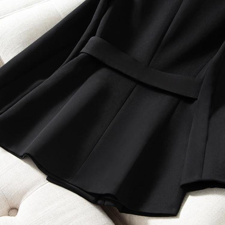 Элегантный и шикарный пиджак для миниатюрных женщин, новое пальто свободного покроя на весну/осень, скрывающее излишки плоти