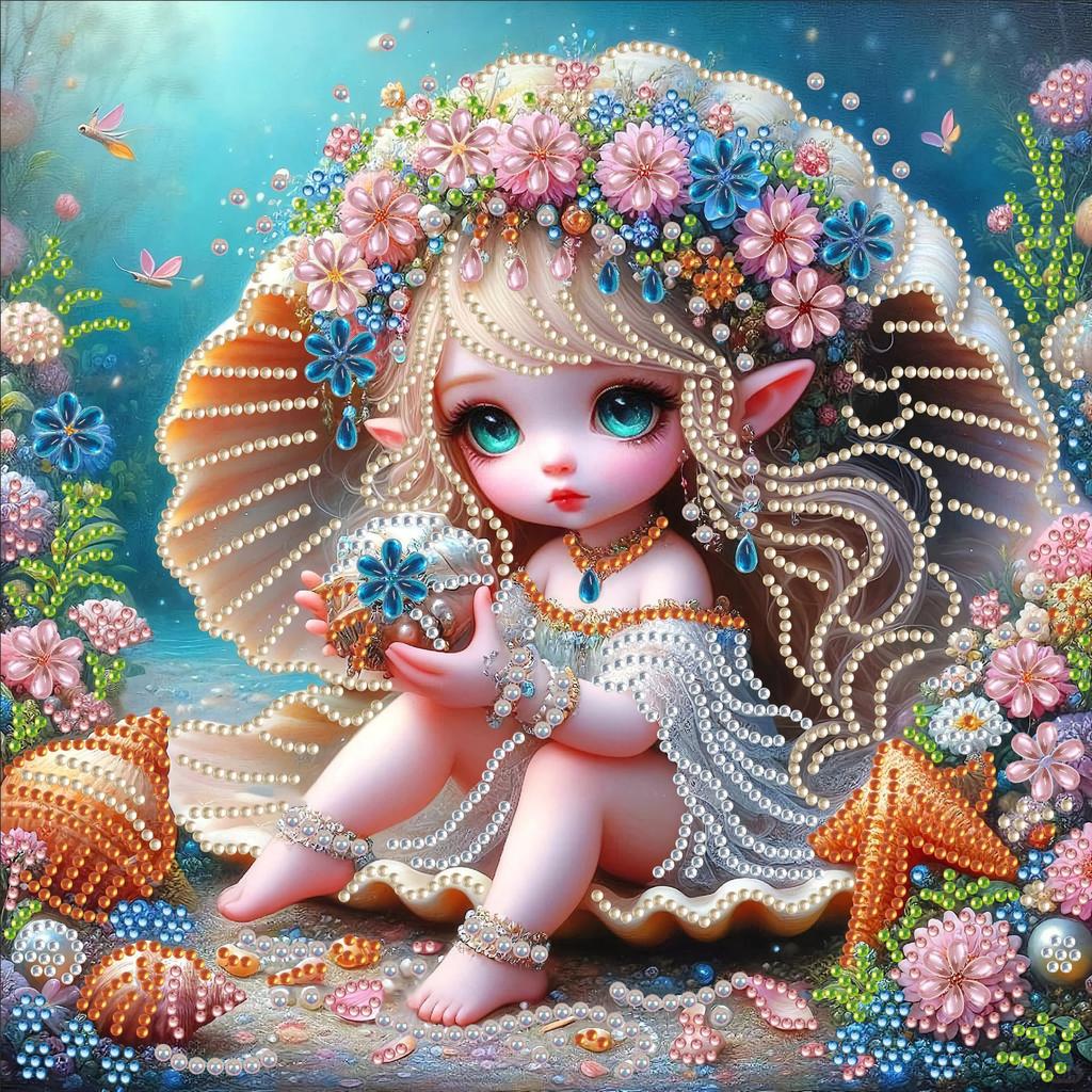 Алмазная мозаика, Алмазная мозаика специальной формы, Набор материалов для ручной работы (наклейки) 30 * 30 Алмазные наклейки Декоративная картина своими руками Трансграничный