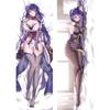 Game Genshin Impact Dakimakura Raiden Shogun Cosplay Pillowcase Hugging Body Pillow Case Otaku Throw Cushion Sexy Pillow Cover