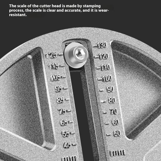 1/2Pcs Round Hole Saw Tools Safe To Use Wide Application 3-Teeth 45-130mm Adjustable Hole Opener Tools for Woodworking