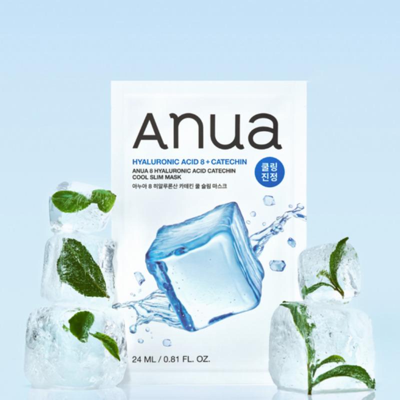 Anua 8 Гиалуроновая Кислота Катехин Охлаждающая Слим Маска (5 листов)