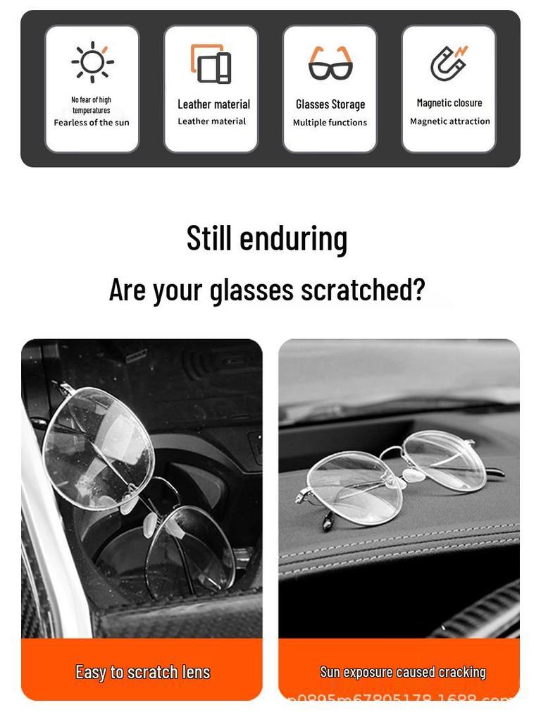 Универсальный Держатель для Солнцезащитных Очков и Контейнер на Козырек Автомобиля