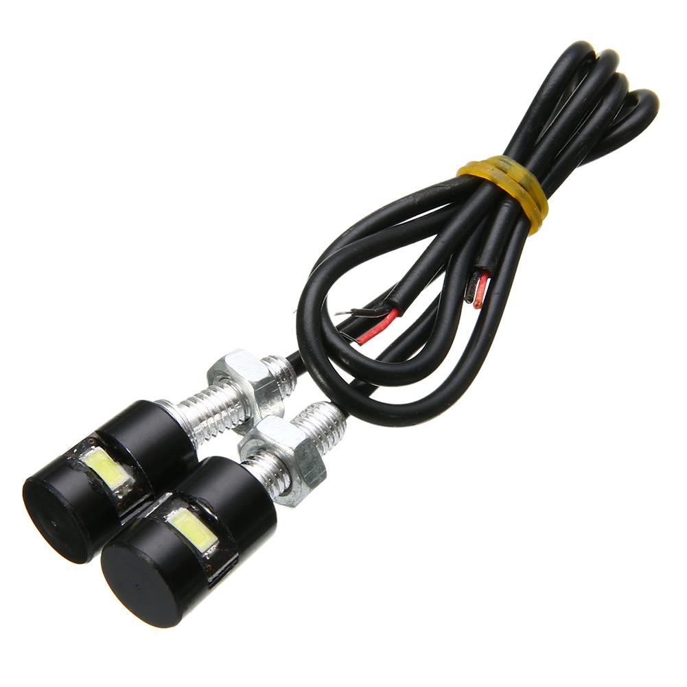 1 Pair 12V LED 5630 SMD Auto Tail Front Screw Bolt Bulbs Lamps Light Source Car Motorcycle Number License Plate Lights