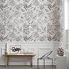 Simple Line Self-Adhesive Wallpaper Modern Flower Pvc Waterproof Wallpapers Home Decoration Furniture Cabinet Wall Stickers
