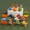 20-1PCS Finger Dinosaur Tricky Tyrannosaurus Finger-biting Dinosaurs Movable Joints Hand Doll Prop Dino Toys for Children Gifts