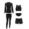 Mens UV Protection Rash Guard Set Long Sleeve Pants Quick Dry Swimwear Snorkeling Surfing Diving