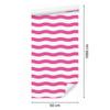 Striped wallpaper, white, powder pink center, for living room and bedroom, 50x1000
