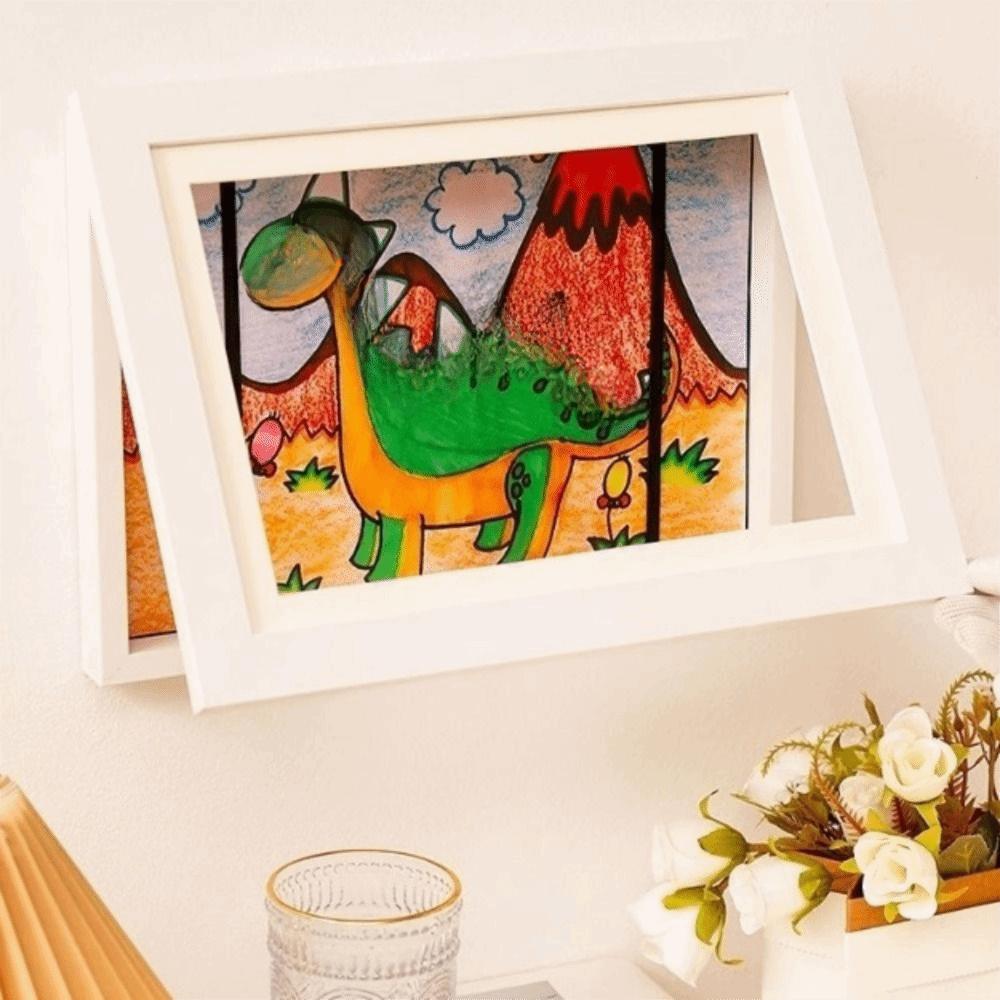 Elastic Straps Flip Art Photo Frame A4/A3 Work Display Frame Kindergarten