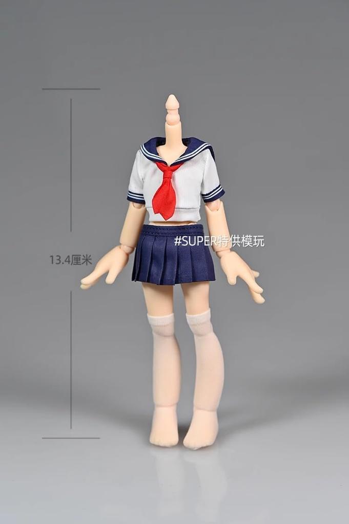 Toys & Hobbies [TOYBARJAPAN] 112 Action Figure Accessories  Compatible with TBLeague and Fairy Bodies High School Girl Sailor Uniform Set (Body and