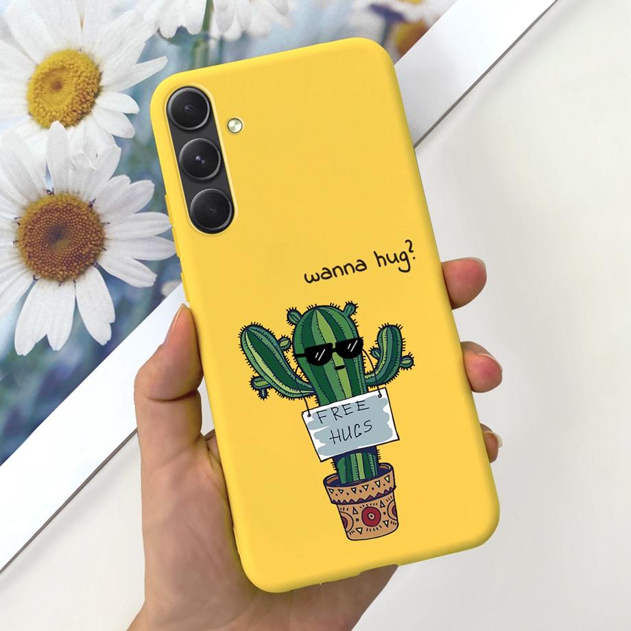 Couple Love Heart Bumper For Samsung A55 5G Case Soft Ultra Slim Matte Silicone Phone Cover For Samsung Galaxy A55 A556B Fundas