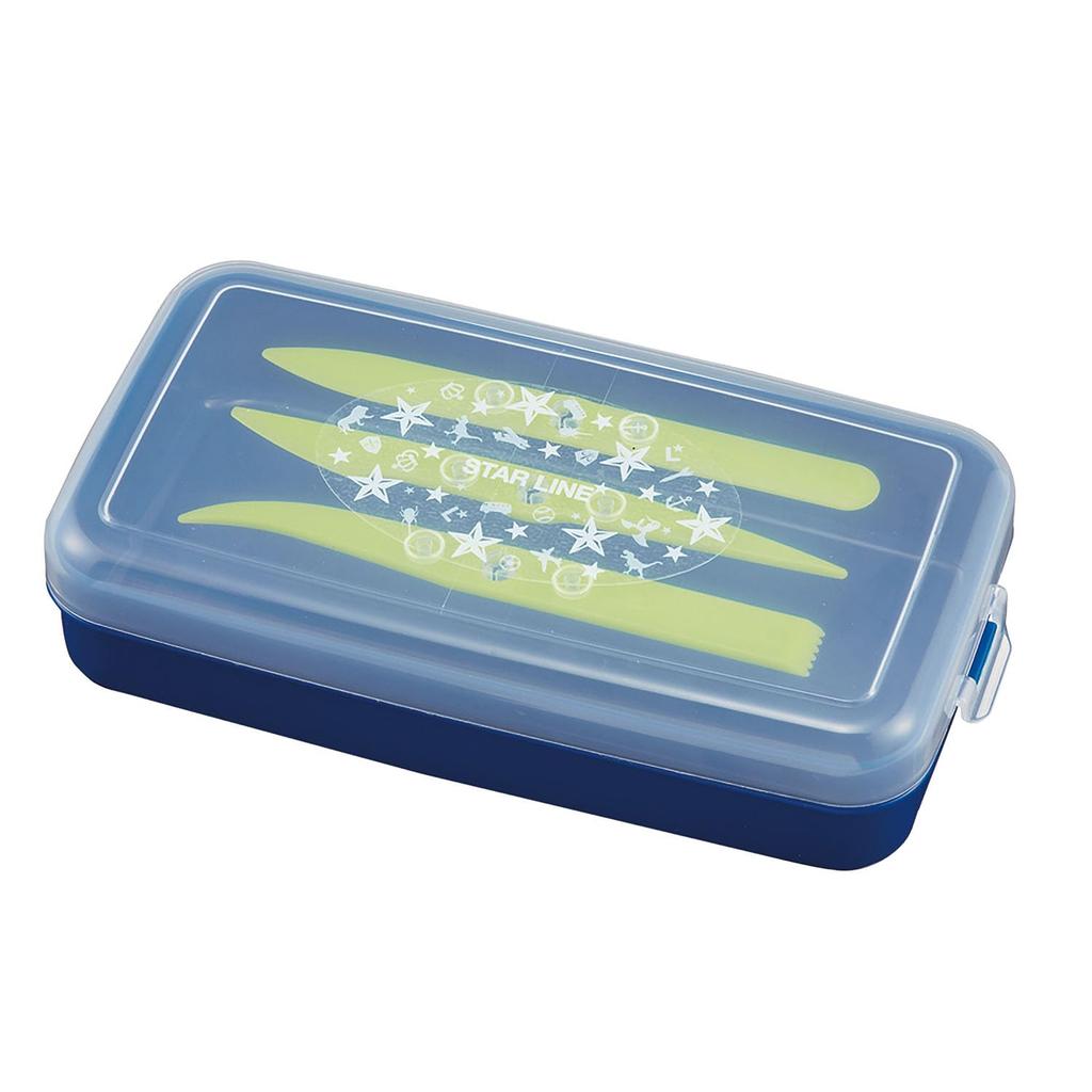 Kutsuwa Starline Контейнер для глины с лопаткой ST139NB, темно-синий,