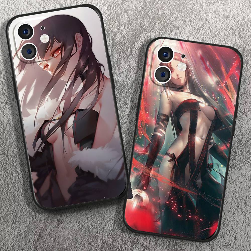 Чехол для телефона с анимацией Юй Цзэ (Consort Yu) из игры Fate Grand Order для iPhone 17 Air 16 15 14 13 Pro Max 11 12 Черный силиконовый чехол