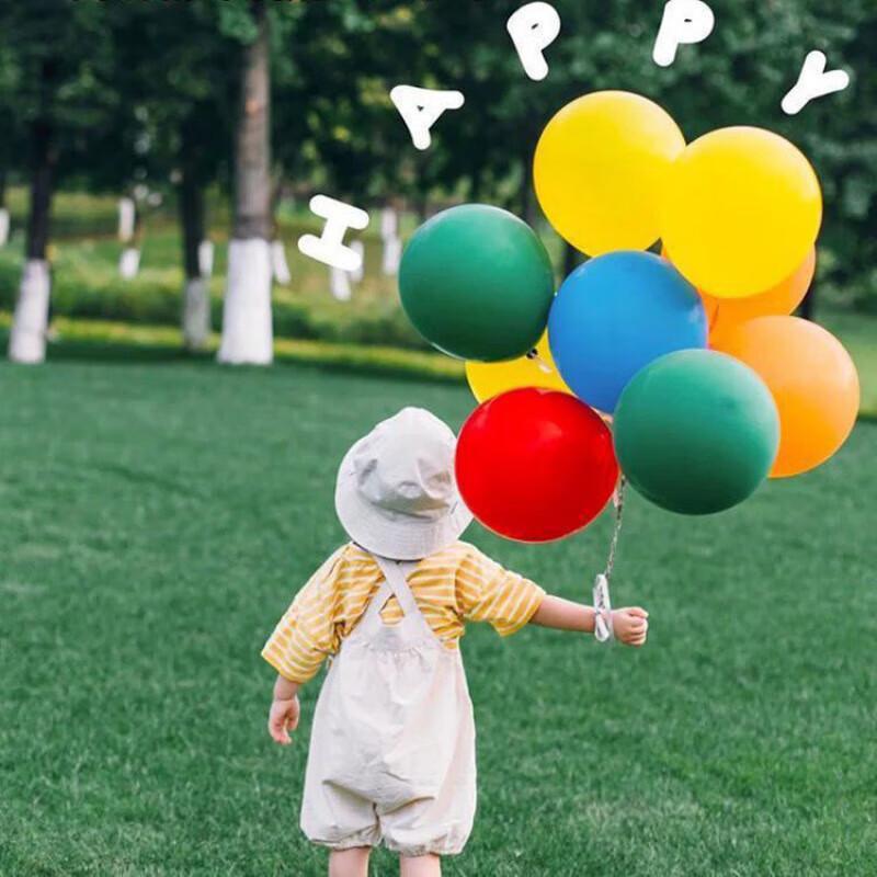 Jiayan Colorful Balloons, New Year Decorations, Birthday Party Scene Setup, Latex Outdoor Handheld Photo Balloons, 21 Pieces