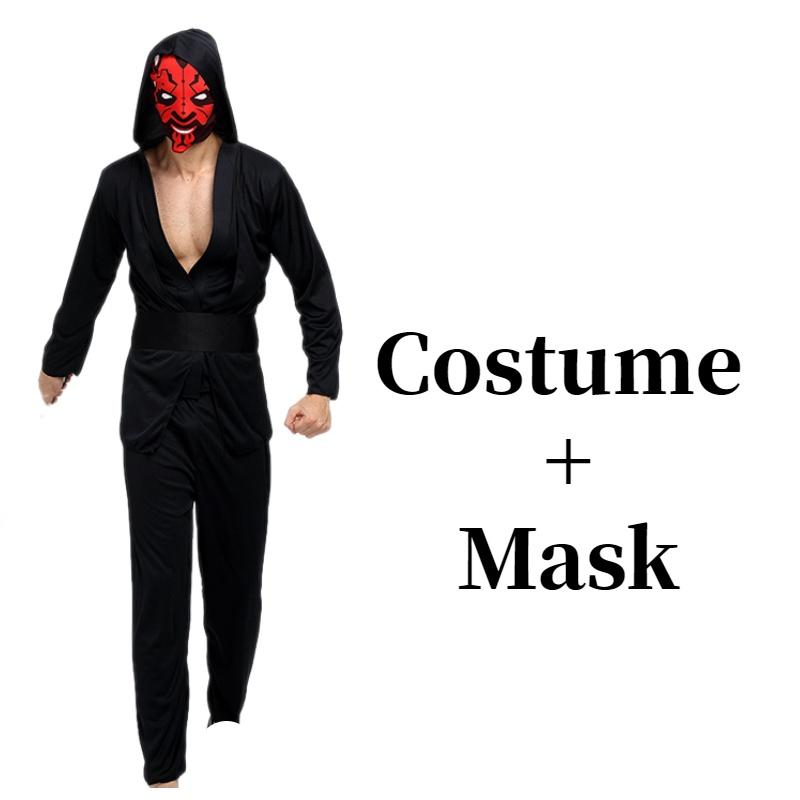 Хэллоуин Звездные войны Ситх Джедай Аниме Костюм Для Взрослых Полиэстер Ткань Фэнтези Тема