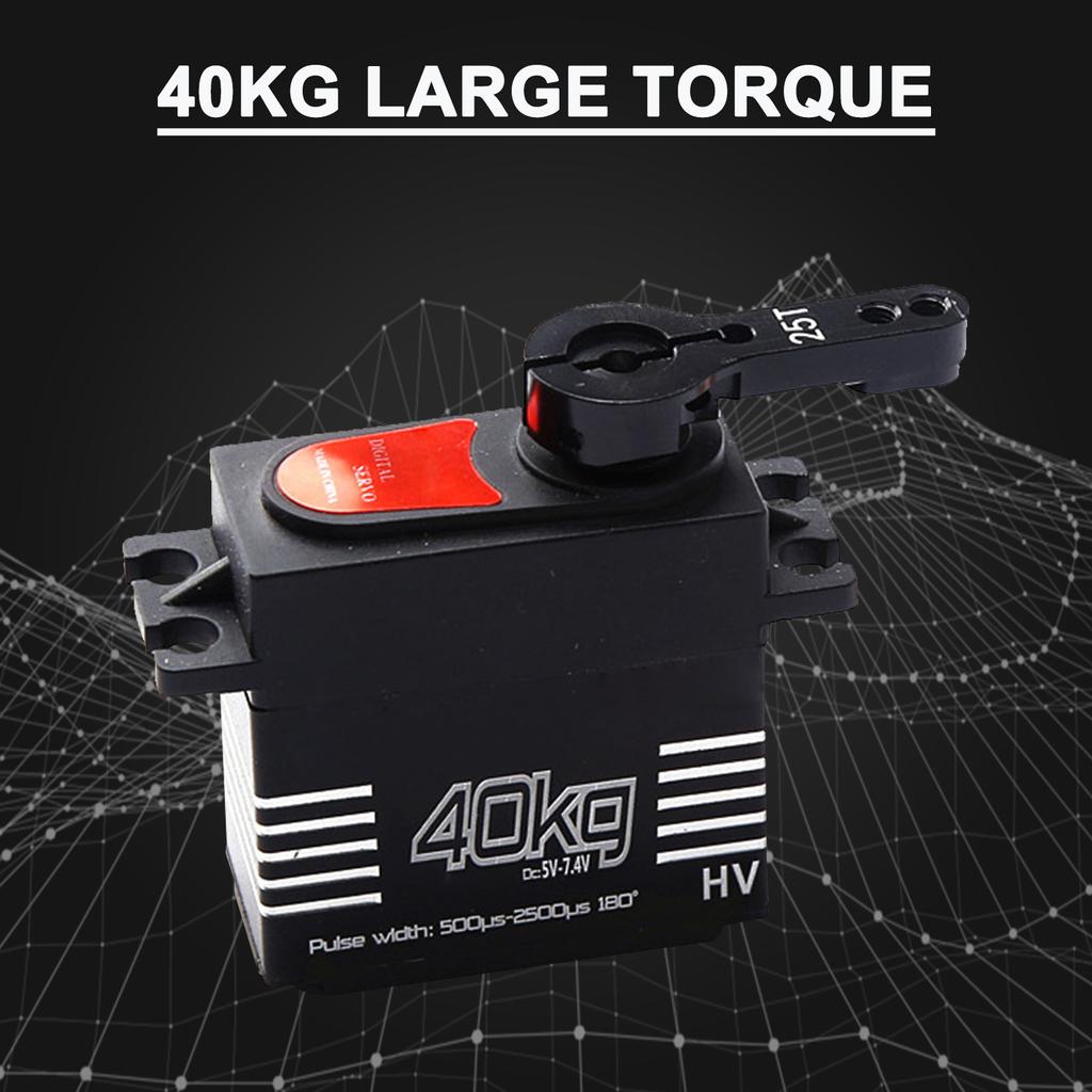 40KG Digital Servo Metal Gear Servo Large Torque Waterproof for 1 8 1 10 RC Car Truck Robot Parts