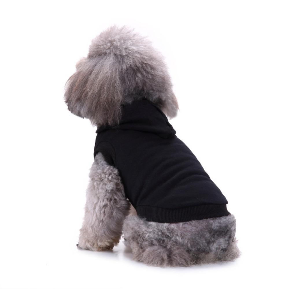 Spring Thin Dog Solid Color Cotton Vest Pullover Hooded Short Sleeve Casual Small Teddy Pet Clothes