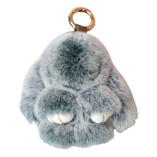 Брелок-подвеска в виде кролика Yousheng, ручная работа, мягкий кролик, подвеска на сумку из искусственного меха, многофункциональный аксессуар для кошелька