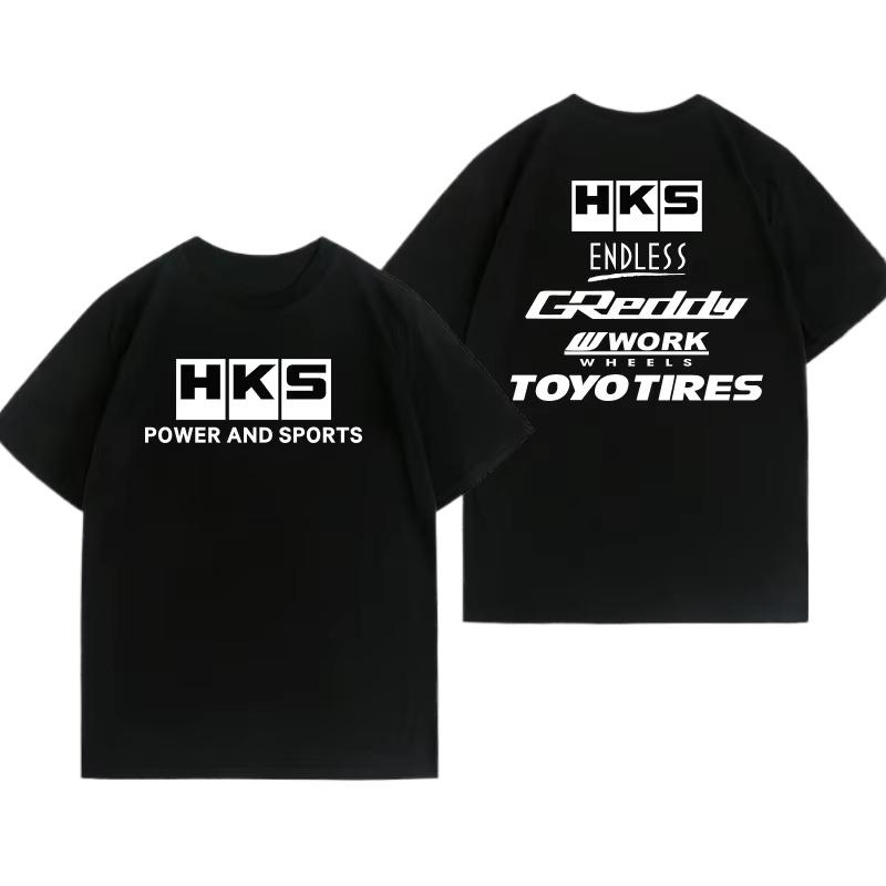 Футболка Япония JDM Модифицированный Автомобиль HKS ENDLESS Work Suit Чистый Хлопок Футболки Мужские Женские Короткий Рукав Большой Размер Круглый Вырез Топы Мужские Te...