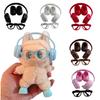 DIY Accessories for Labubu V1 V2 Shoes Without Lenses Glasses Stylish Plastic Headphone Set Plush Doll Decoration Birthday Gift