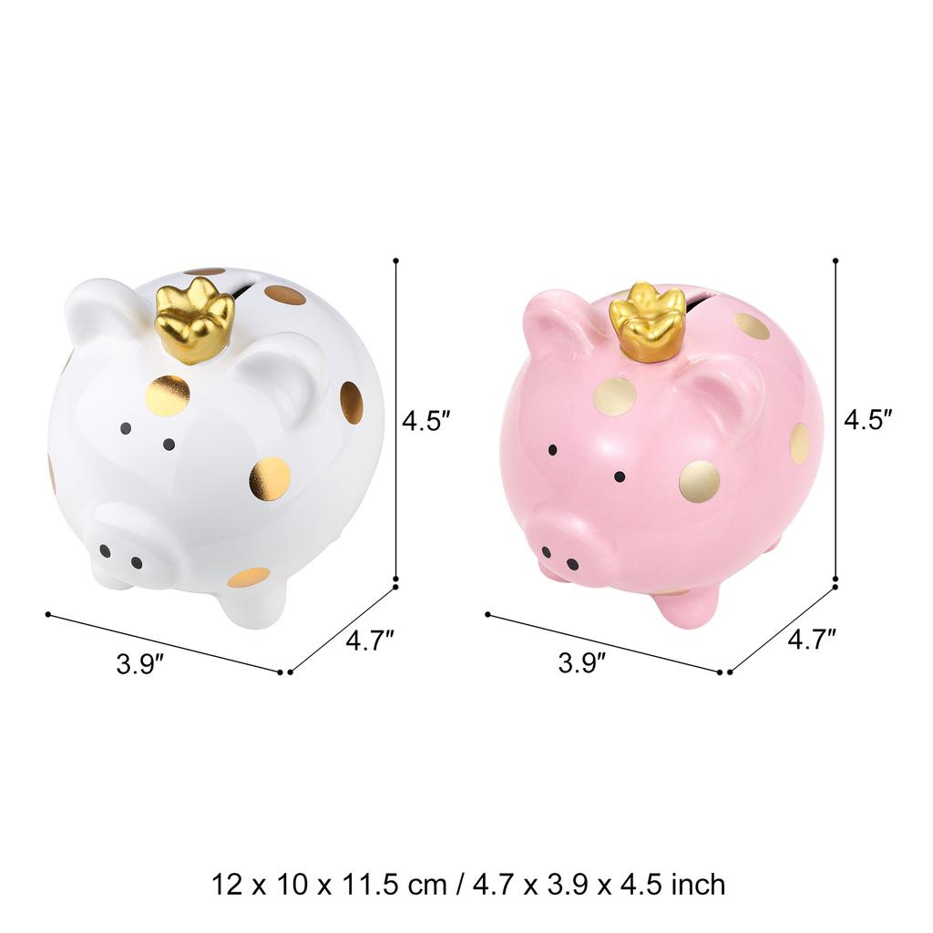Tooarts Корона Копилка Керамическая Копилка Мультфильм Пятнистая Свинья Товары для дома Ремесла Семья