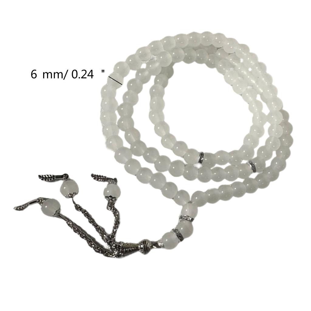 Стильный молитвенный браслет из четок из бисера, религия, подарок на Ид, тасбих, молитвенный браслет из хрустальных бусин, браслет с кисточками ручной работы, браслет