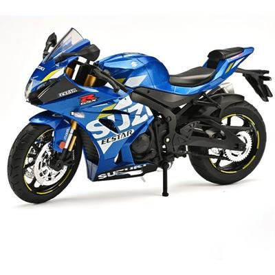 1/12 Suzuki GSX1000R Литой из сплава Модель мотоцикла Коллекция транспортных средств Звук и свет Внедорожный Мотоцикл Игрушки Автомобиль