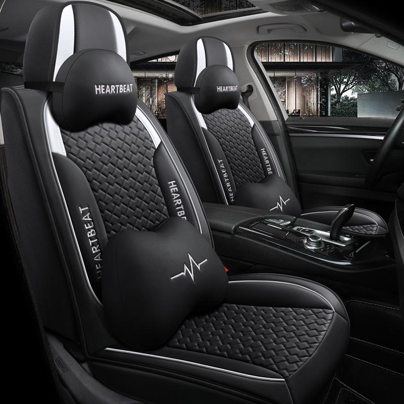 5 Seats 5D PU Leather Universal Car Seat Covers Automobiles Seat Covers Protector Mat Breathable Car Seat Cushion