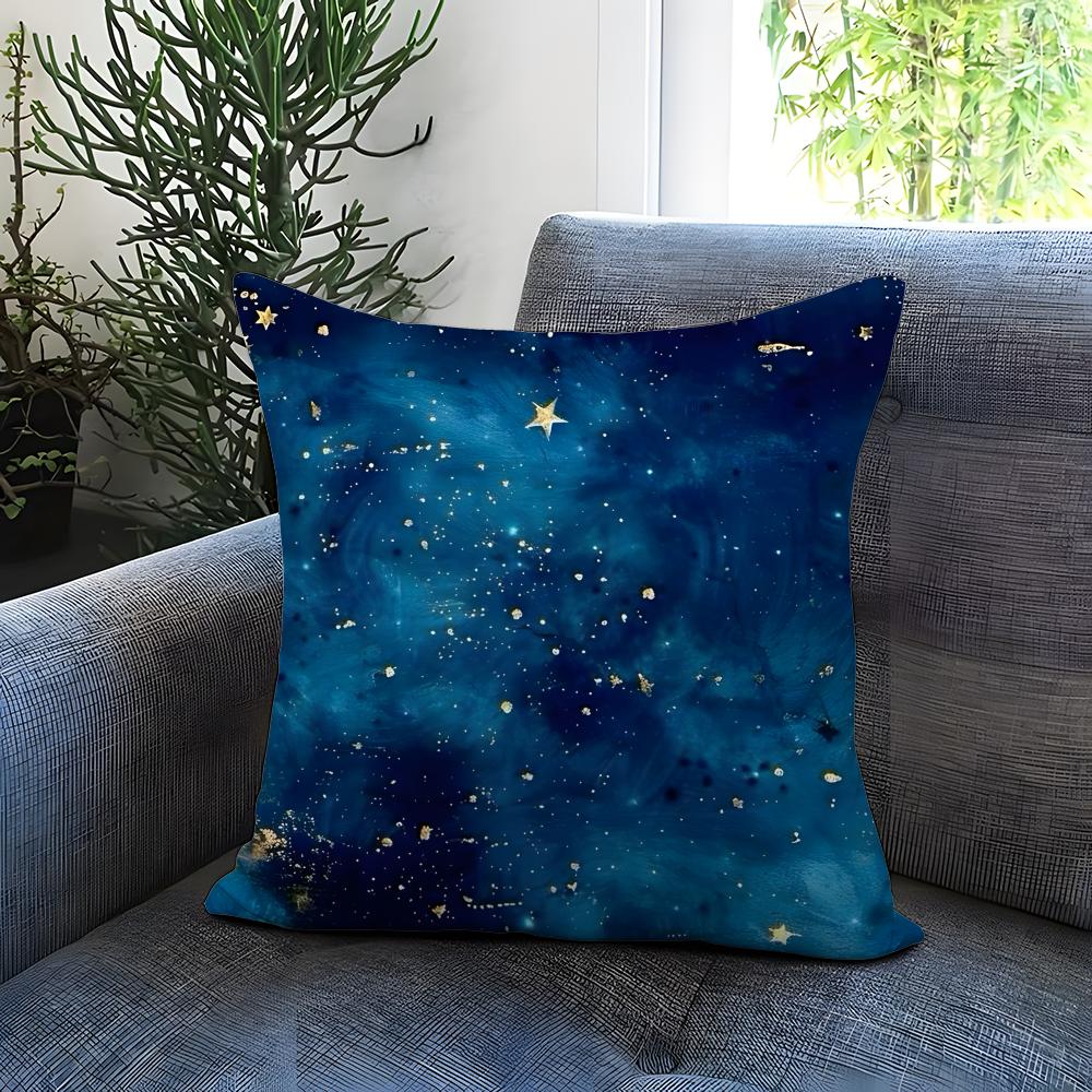 The Starry Sky Cushion Cover Comfortable Reversible Pillow Cover Ideal for Car Sofa Bedroom  Beyond