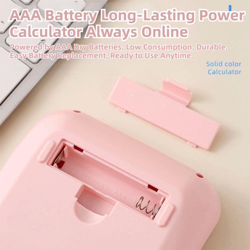 10-digit Display Electronic Calculator Transparent Design Gradient Color Desktop Calculator Anti-slip Pad Lcd Display