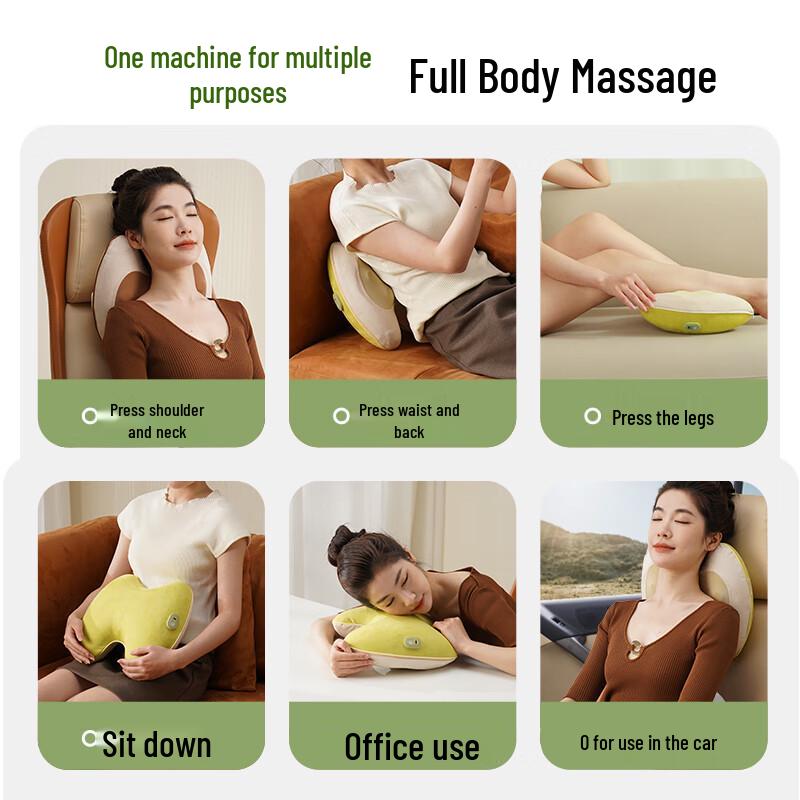 Hezheng Waist Massager Office Cushion CN plug (adapter included)