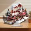 Winter Snow House Acrylic Decoration 2D Flat Nativity Scene Table Sign Christmas