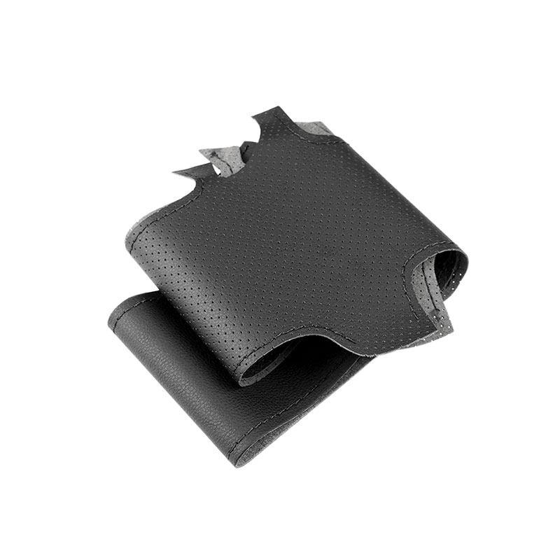 Аксессуары для салона автомобиля, чехол из перфорированной кожи из микрофибры на руль для Peugeot 308 2014 2015 2016 2017