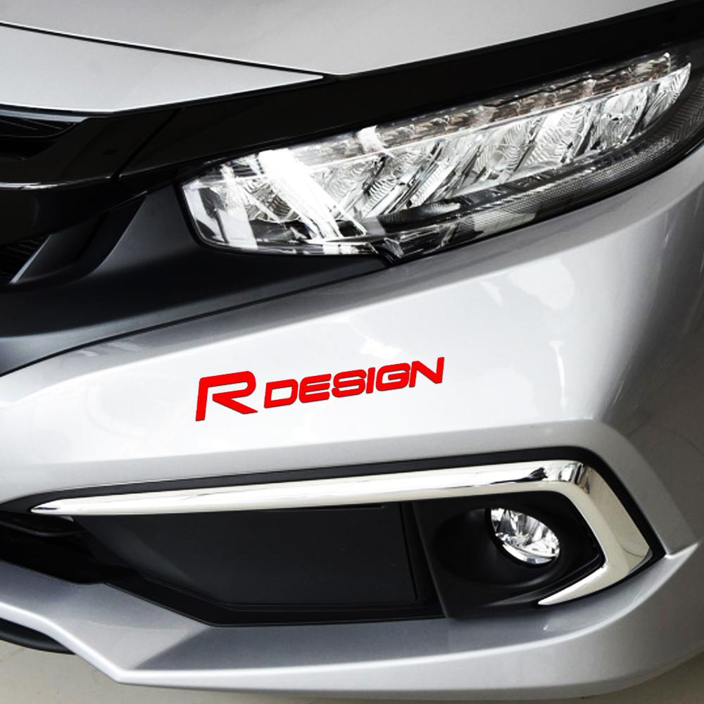Qzhum6 4 шт. Светоотражающие наклейки на диски колес и кузов в стиле R Design для Volvo T6 AWD C30 C40 C50 C70 S40 S60 S70 S80 7T