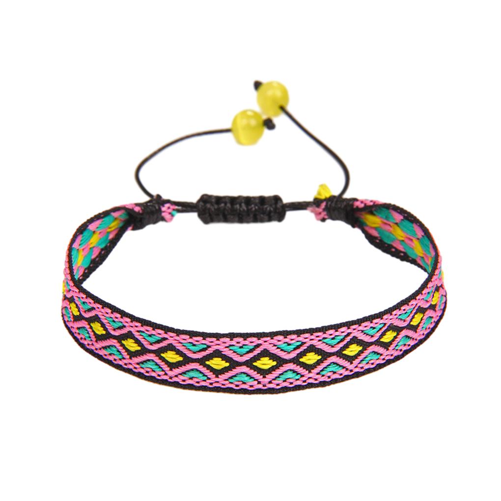 Широкое применение и износостойкий богемный браслет из хлопка, нетоксичный браслет для женщин