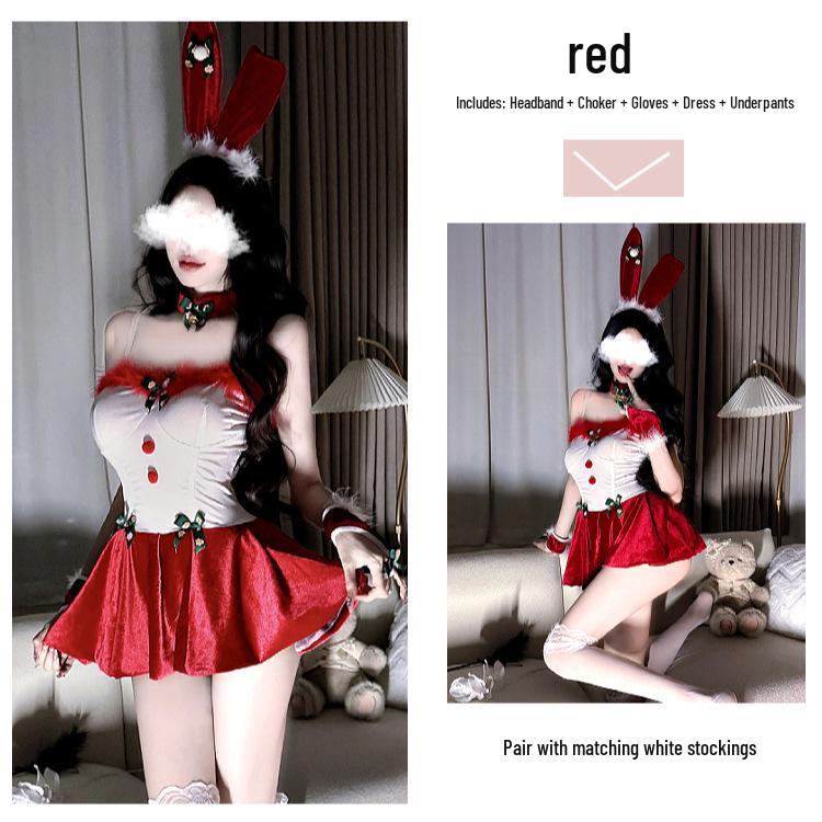 Sexy Slimming Lingerie Bunny Girl New Year's Cosplay Christmas Suspender Dress