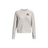 Letter Print Crew Neck Pullover Sweatshirt Women Sweatshirt Gray 1379477-114