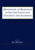 The Handbook of Research In Second Language Teaching and Learning Book