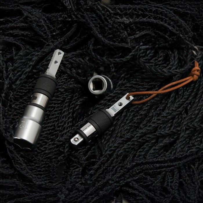 711L 1/4 Inch Hex to Drive Socket 2-in-1 Extension Combo 1 Hex End & 1 Flat End Multi-Tool & 1/4 Inch Adapter Compatible