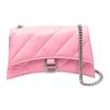 Balenciaga XS Quilted Crush Leather Shoulder Bag Sweet Pink Women Shoulder_bags 736016-210J0-5812