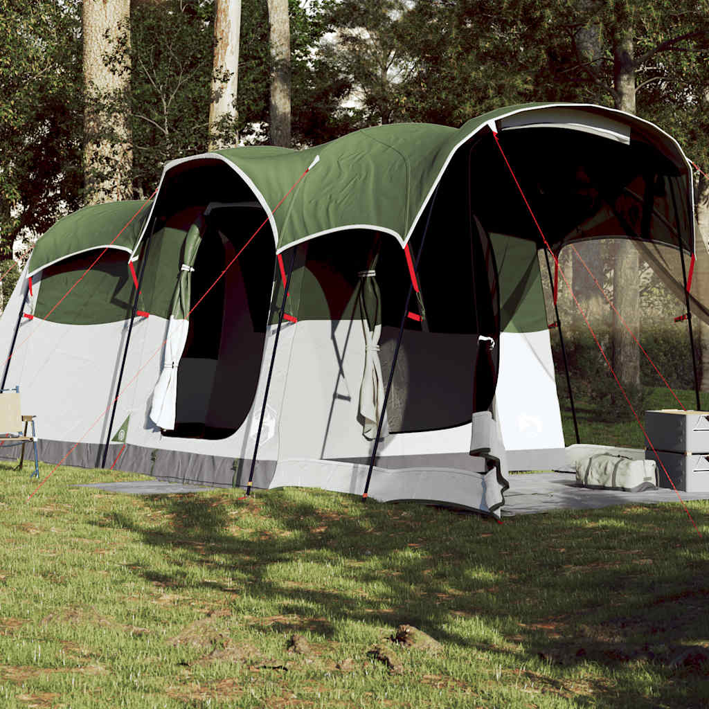 Tunnel Family Tent for 8 Persons Green Waterproof