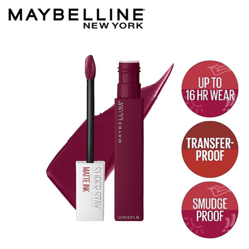 Maybelline Жидкая матовая помада New York Superstay Matte Ink 230 Transformer 5 мл Стойкость 16 часов Не отпечатывается Смелый матовый макияж