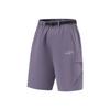 Ice Silk Quick-Dry Comfortable Simple Solid Color Sports Shorts Women Shorts Dark-Gray-Purple AKSV298-4