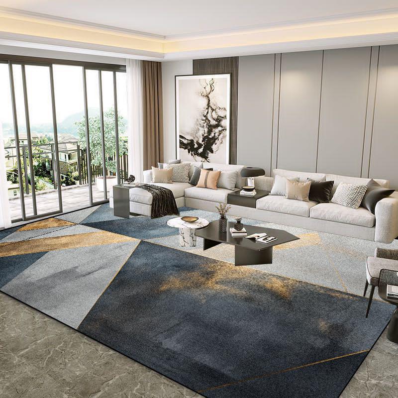 Скандинавская мода Геометрические ковры для гостиной Легкая роскошь Украшение большой площади Ковер для диванной зоны Гардеробная Спальня Нескользящий коврик